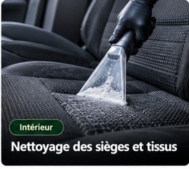 Entretien des tissus automobiles