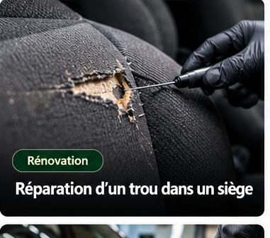 Réparation de siège automobile